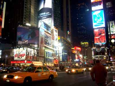 time square night nyc