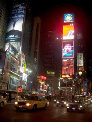 time square night nyc